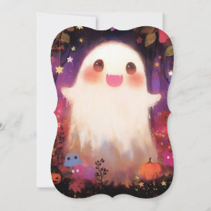 Convite Chá de fraldas Ghost Halloween