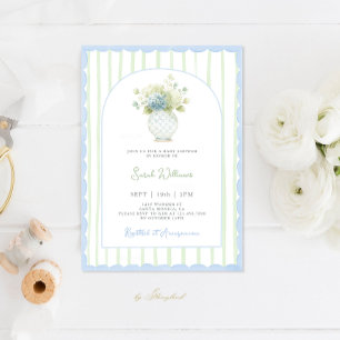 Convite Chá de fraldas Ginger Jar do Grande Milênio