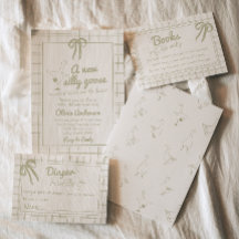 Chá de fraldas Gingham Neutro De Ganso De Bobo Des