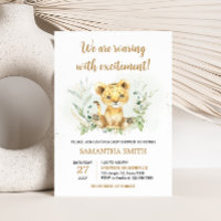 Chá de fraldas Greenery Lion