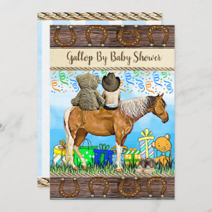 Convite Chá de fraldas I a uma distância social de dirigir