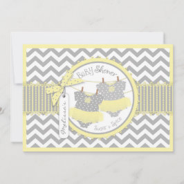 Convite Chá de fraldas Impressão de Garotas Gêmeas Tutus C