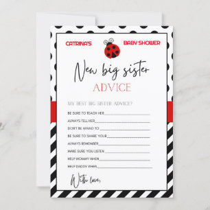 Convite Chá de fraldas Ladybug - Nome editável, 5x7
