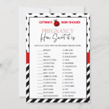 Chá de fraldas Ladybug - Nome editável, 5x7