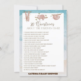 Convite Chá de fraldas Leve - Nome Editável, 5x7