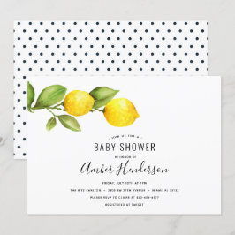 Convite Chá de fraldas Limon Branch