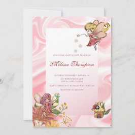 Convite Chá de fraldas Mágico de Florestas de Fadas Cegas