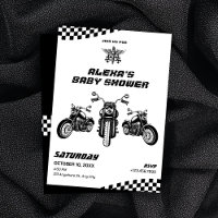 Chá de fraldas mecânico clássico de motociclos