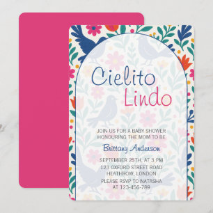 Convite Chá de fraldas mexicano Cielito Lindo