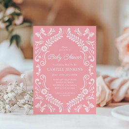 Convite Chá de fraldas mexicano Fiesta Girl