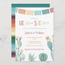 Chá de fraldas mexicano Fiesta he Esta EsTA Unisex