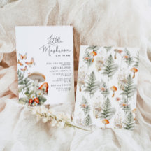 Chá de fraldas mínimo de cogumelo