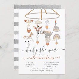 Convite Chá de fraldas Móvel de Circo