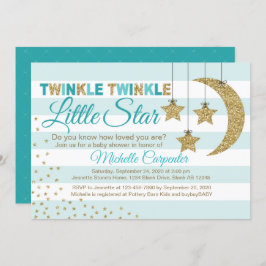 Convite Chá de fraldas neutro do ponto de vista do gênero,