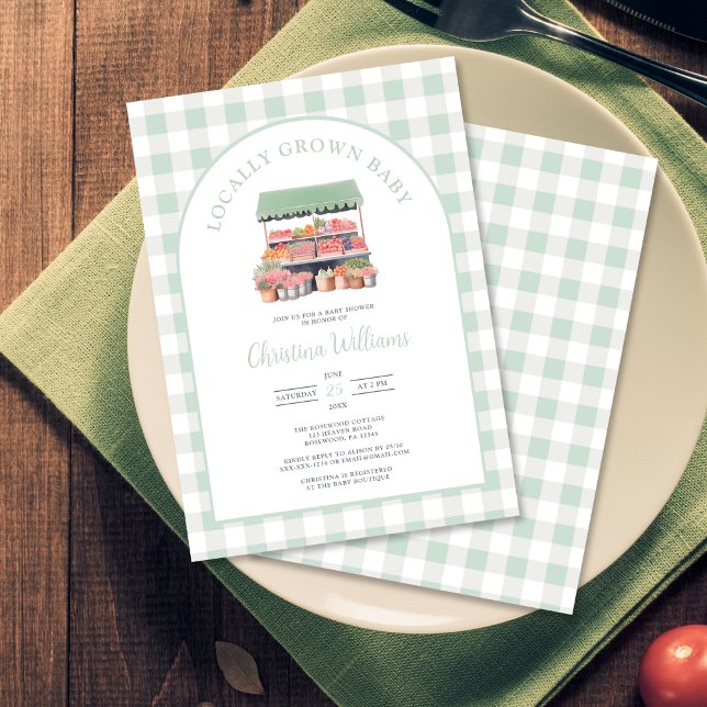 Convite Chá de fraldas Neutro em Gênero (Criador carregado)