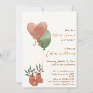 Convite Chá de fraldas neutro entre homens e mulheres