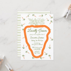 Convite Chá de fraldas neutro para o sexo do agricultor em