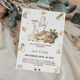 Convite Chá de fraldas Nursery Toys