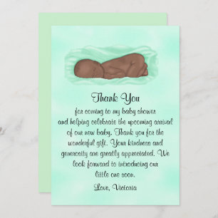 Convite chá de fraldas Obrigado Gênero Étnico Neutro