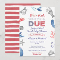 Chá de fraldas para ferver marisco, branco vermelh