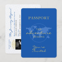 Chá de fraldas Passaporte do Viagem Tema Dusty Azu