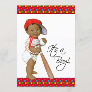 Convite Chá de fraldas pequeno de All Star