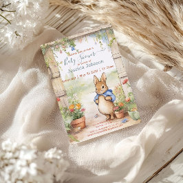 Convite Chá de fraldas Peter Rabbit