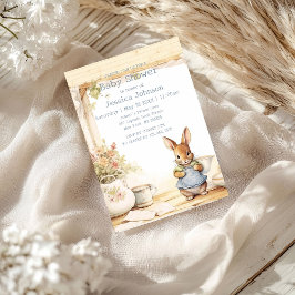 Convite Chá de fraldas Peter Rabbit