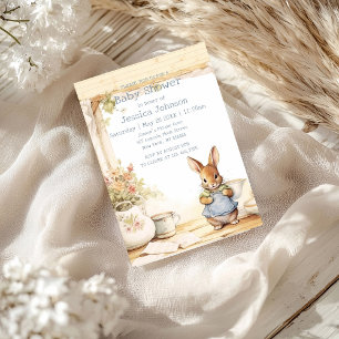 Convite Chá de fraldas Peter Rabbit