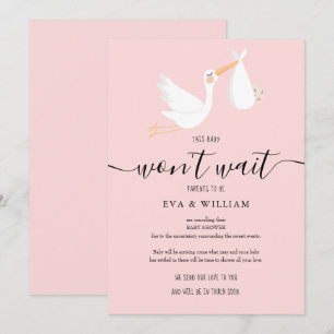 Convite Chá de fraldas, placa de cancelamento de borrifag