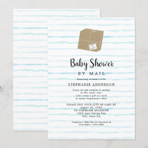Convite Chá de fraldas por correio