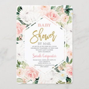 Convite Chá de fraldas por correio