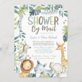 Convite Chá de fraldas por Mail Safari