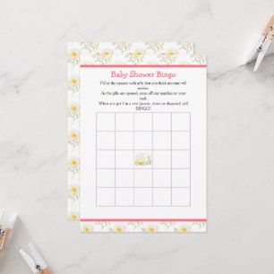 Convite Chá de fraldas primavera