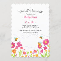 Chá de fraldas Primavera de abelhas