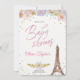 Convite Chá de fraldas Real no Castelo dos Sonhos