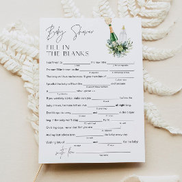 Convite CHÁ DE FRALDAS REMY Libs Preencha no Vazio Jogo 5x