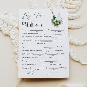 Convite CHÁ DE FRALDAS REMY Libs Preencha no Vazio Jogo 5x