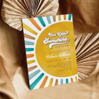 Chá de fraldas Retro Boho Sunshine Boy