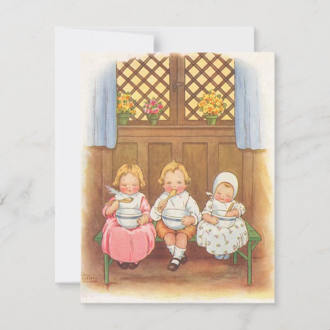 Convite Chá de fraldas Rhyme da Viagem de Madre Goose (Frente)