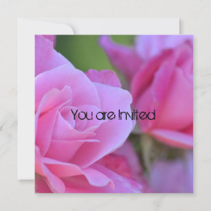 Convite Chá de fraldas rosa rosa rosa