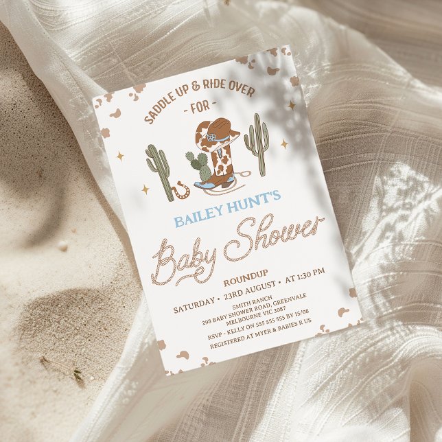 Convite Chá de fraldas Russo de Boot Boot Boot do Oeste (Cowboy Baby Shower invitation, Western Baby Shower Invitation, Wild West Southern Country Texas )