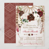 Chá de fraldas Russo de Holiday Boho Dreamcatcher