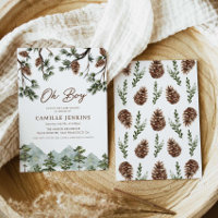 Chá de fraldas Rustic Forest Boy