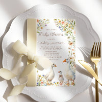 Chá de fraldas Rustic Goose Family