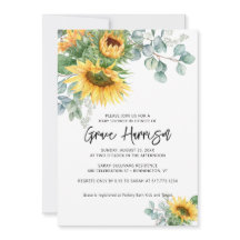 Chá de fraldas Rustic Sunflower Eucalyptus Greener