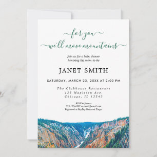 Convite Chá de fraldas Rústico de Gênero Neutro