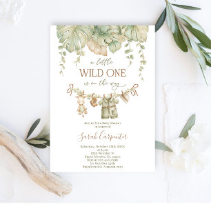 Convite Chá de fraldas Safari