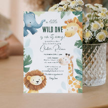 Chá de fraldas Safari