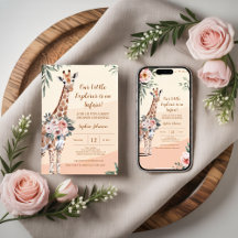 Chá de fraldas Safari Little Explorer Giraffe